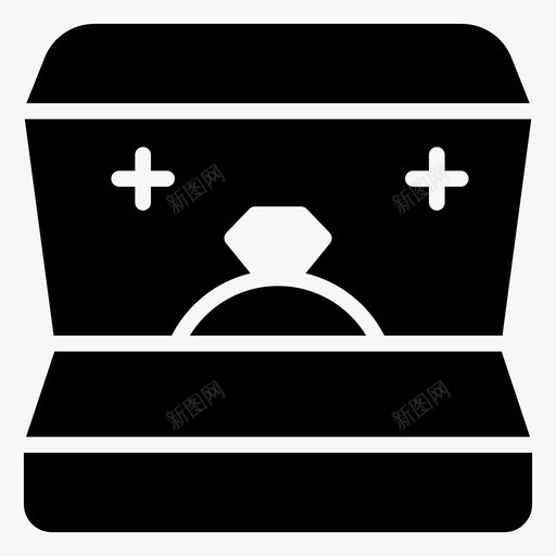 订婚戒指庆祝珠宝图标svg_新图网 https://ixintu.com 庆祝 新年图标第一卷 珠宝 订婚戒指