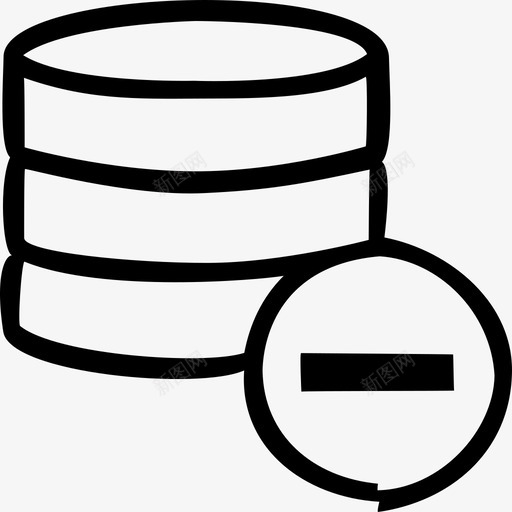 删除数据库消除禁止图标svg_新图网 https://ixintu.com 删除数据库 服务器 消除 禁止 网络手绘