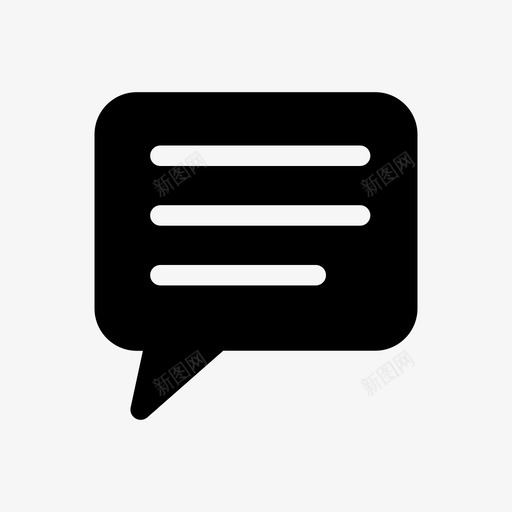 评论演讲泡泡反馈图标svg_新图网 https://ixintu.com 反馈 演讲泡泡 评论