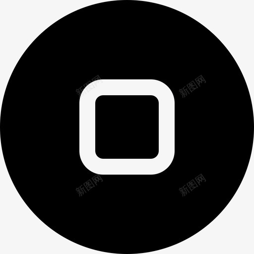 停止电影音乐图标svg_新图网 https://ixintu.com 停止 电影 电影播放器 音乐