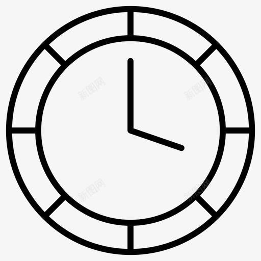 时钟时间表时间图标svg_新图网 https://ixintu.com 办公室单薄 手表 时钟 时间 时间表
