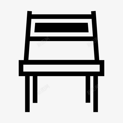 椅子装饰家具图标svg_新图网 https://ixintu.com 家具 座椅 放松 椅子 电影和电影院其放映时间实线图标 装饰
