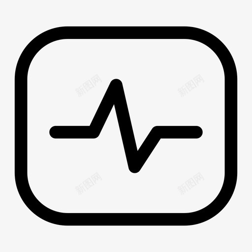 脉搏跳动显示健身图标svg_新图网 https://ixintu.com 健身 显示 界面清晰 监视器 脉搏跳动