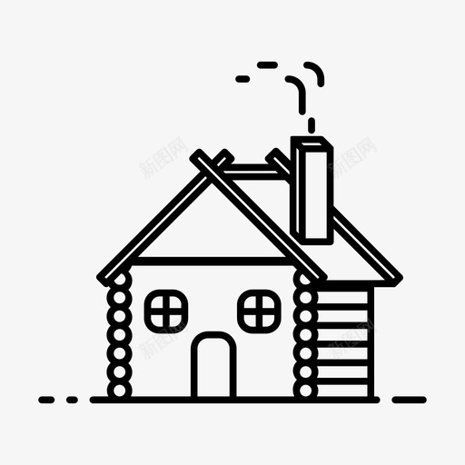 房子小屋森林小屋图标svg_新图网 https://ixintu.com 外面 小屋 房子 森林小屋 魔法中世纪