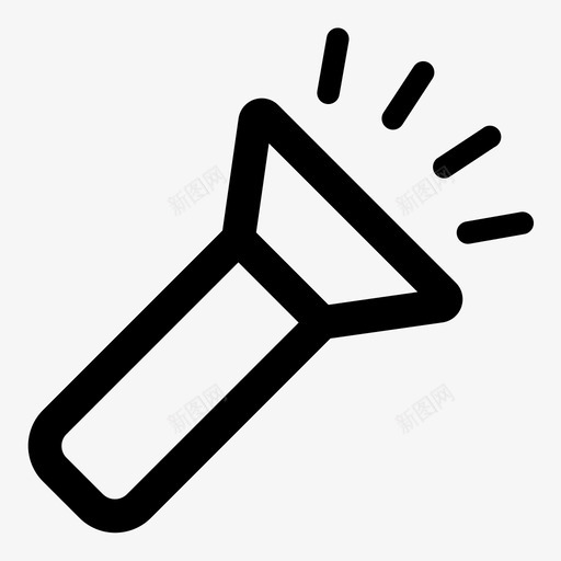 手电筒闪光灯用户界面用户文档图标svg_新图网 https://ixintu.com 手电筒 用户界面用户文档 闪光灯