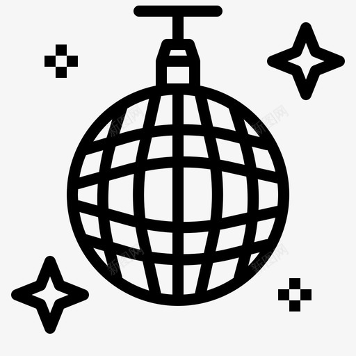 迪斯科舞会舞蹈镜子图标svg_新图网 https://ixintu.com 聚会 舞蹈 迪斯科舞会 镜子