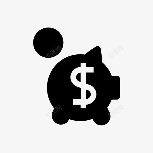 小猪金融图标svg_新图网 https://ixintu.com 小猪 金融