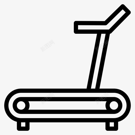 跑步机自行车运动图标svg_新图网 https://ixintu.com 健康 健身 健身房 自行车 跑步机 运动