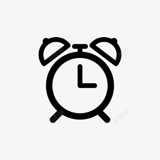 闹钟小时设置图标svg_新图网 https://ixintu.com 基本图标设置 小时 时间 设置 闹钟