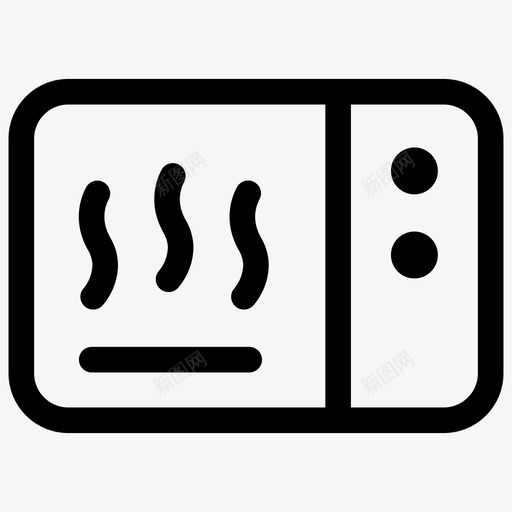 微波炉加热器机器图标svg_新图网 https://ixintu.com 加热器 微波炉 机器 烤箱 透明介质
