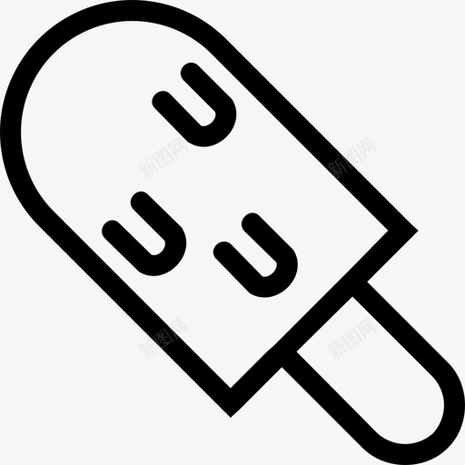 冰棒奶油冰激凌图标svg_新图网 https://ixintu.com 冰棍 冰棒 冰激凌 奶油