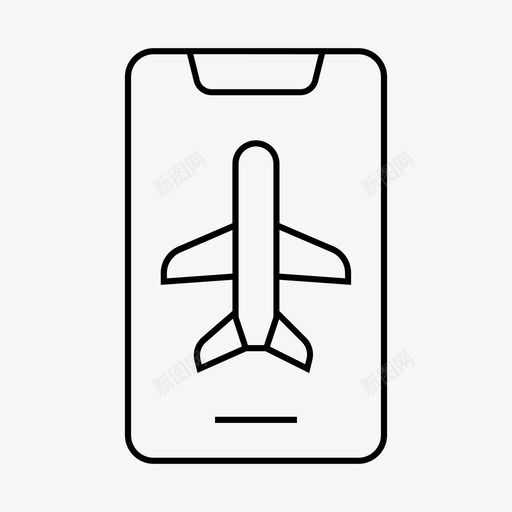 移动登机飞机搜索图标svg_新图网 https://ixintu.com 搜索 旅行 机场标志飞机灯光 移动登机 飞机
