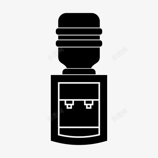分配器加仑水图标svg_新图网 https://ixintu.com 分配器 加仑 水 水容器