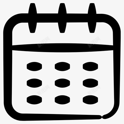 日历年历日历日期图标svg_新图网 https://ixintu.com inkyessentials第3卷 年历 日历 日历日期 月历