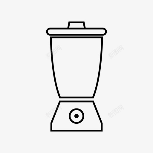 搅拌机食物家庭图标svg_新图网 https://ixintu.com 厨房 家庭 搅拌机 食物