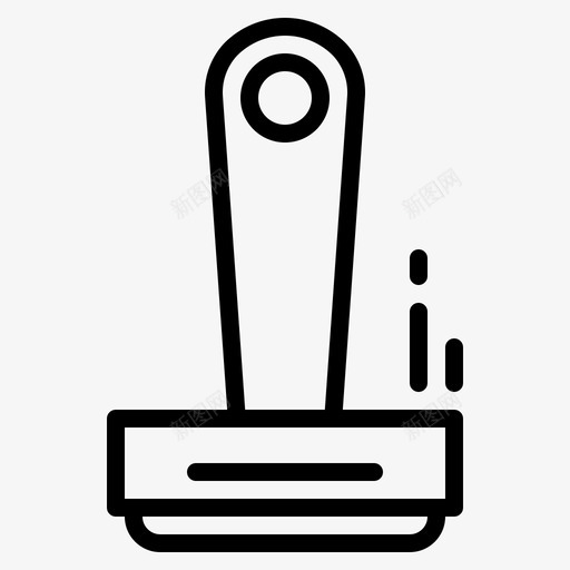 印章证书橡皮图章图标svg_新图网 https://ixintu.com 办公用品 印章 标牌 橡皮图章 证书