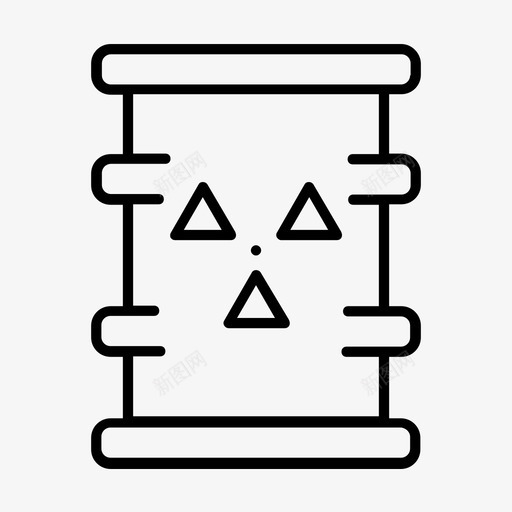 鼓放射性污染稀薄图标svg_新图网 https://ixintu.com 放射性 污染稀薄 鼓