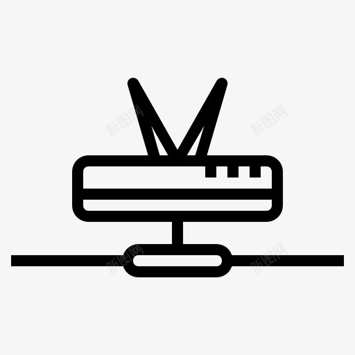 路由器接入点互联网连接图标svg_新图网 https://ixintu.com 互联网连接 在线连接 接入点 网络连接 路由器