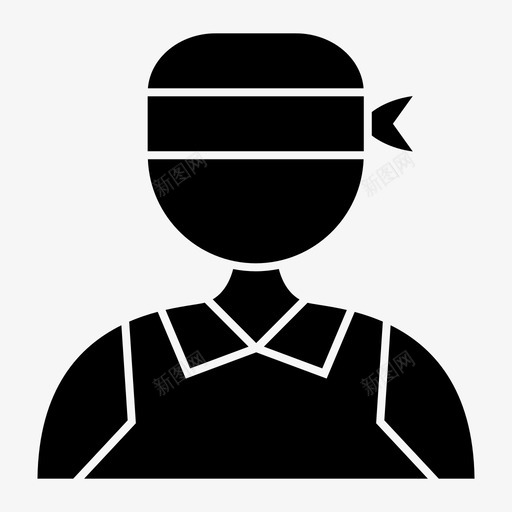 帐户黑客个人资料图标svg_新图网 https://ixintu.com 个人资料 小偷 帐户 用户 黑客
