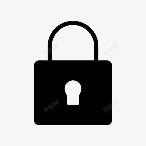 锁定办公室私人图标svg_新图网 https://ixintu.com 保护 办公室 办公室标志符号图标 安全 私人 锁定