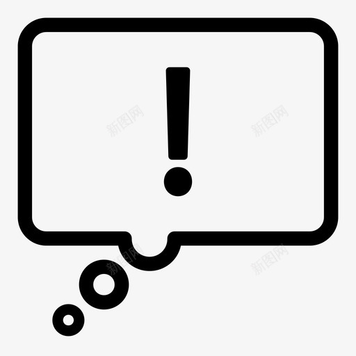 感叹标记惊讶图标svg_新图网 https://ixintu.com 思考 惊奇 惊讶 感叹 标记
