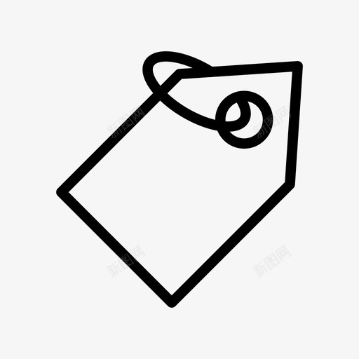标签品牌贴纸图标svg_新图网 https://ixintu.com 品牌 在线营销线图标第一卷 技术 标签 贴纸