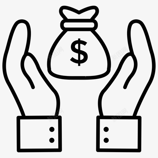 理财银行账户保险金图标svg_新图网 https://ixintu.com 保险金 储蓄 商业和金融 理财 银行账户