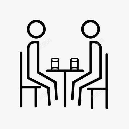 聚会商务讨论商务会议图标svg_新图网 https://ixintu.com 商务会议 商务讨论 聚会