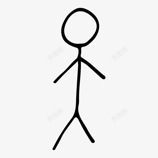 人素描图标svg_新图网 https://ixintu.com 人 素描