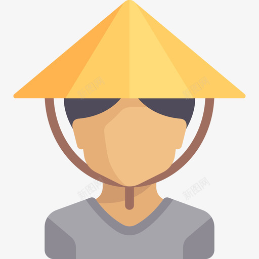 农民(女)svg_新图网 https://ixintu.com 农民(女) 扁平 精美 简约 多色