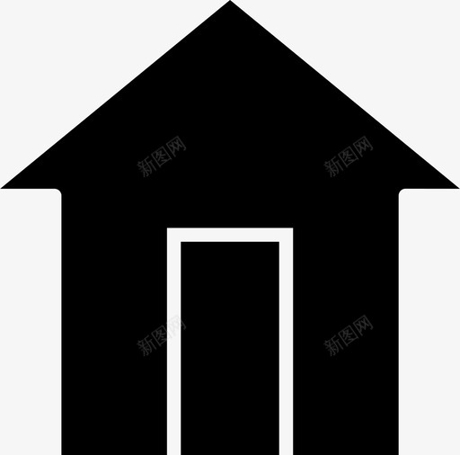 家住所小屋图标svg_新图网 https://ixintu.com 住所 家 小屋 房地产 房子