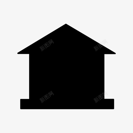 博物馆艺术建筑图标svg_新图网 https://ixintu.com 博物馆 地图图标 建筑 艺术
