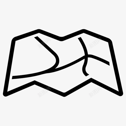 地图方向旅程图标svg_新图网 https://ixintu.com 位置 全局pin和地图位置 地图 方向 旅程 行程