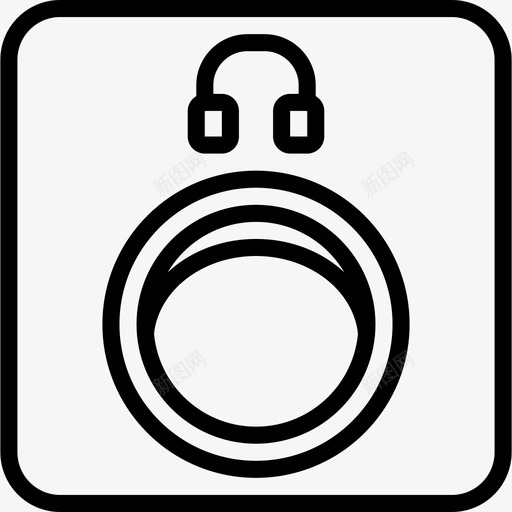 耳机端口组件计算机图标svg_新图网 https://ixintu.com pc pc组件概述 硬件 组件 耳机端口 计算机