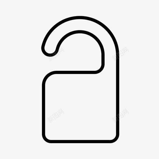 酒店隐私门牌客人图标svg_新图网 https://ixintu.com 客人 度假 旅游 游客 酒店隐私 门牌