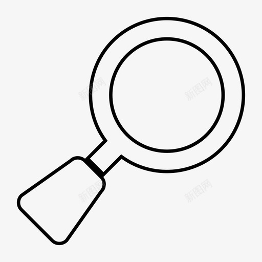 放大镜查找聚焦图标svg_新图网 https://ixintu.com 搜索 放大镜 查找 缩放 聚焦
