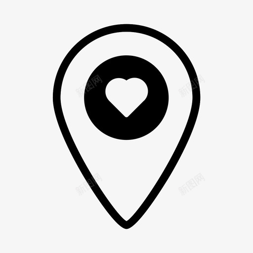 爱的位置地图旅行图标svg_新图网 https://ixintu.com 地图 旅行 爱的位置