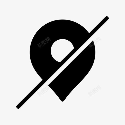 pin块gps图标svg_新图网 https://ixintu.com gps pin 位置 地图 块 简单线图标