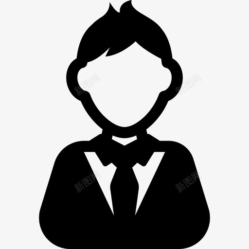 打领带的人人扩展用户界面图标svg_新图网 https://ixintu.com 人 打领带的人 扩展用户界面