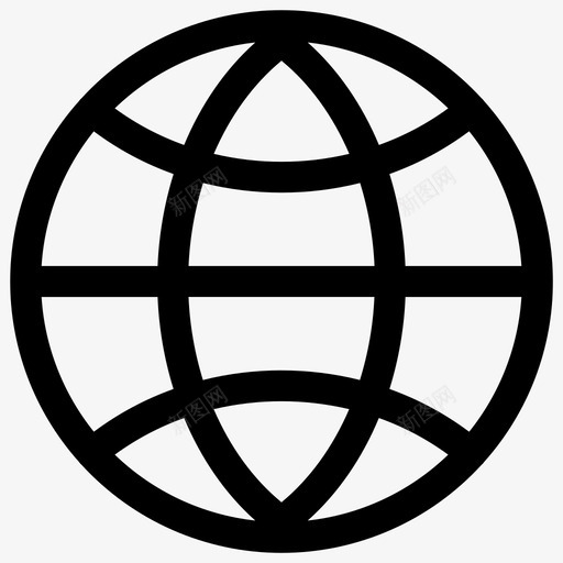 地球仪世界办公室图标svg_新图网 https://ixintu.com 世界 办公室图标 地球仪
