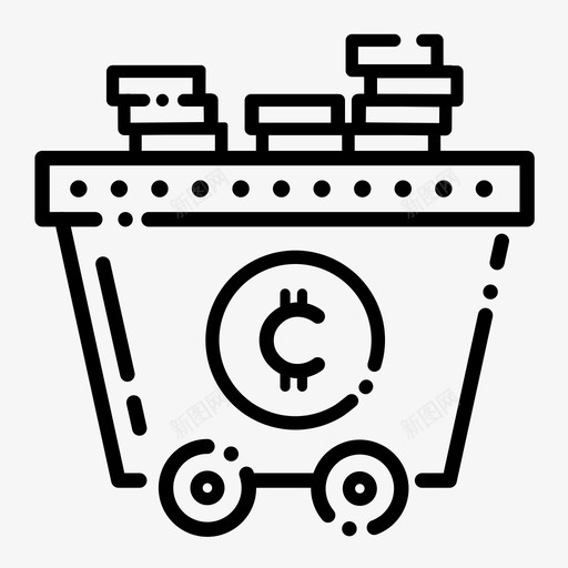 加密采矿比特币加密货币图标svg_新图网 https://ixintu.com 加密货币 加密采矿 安全 比特币