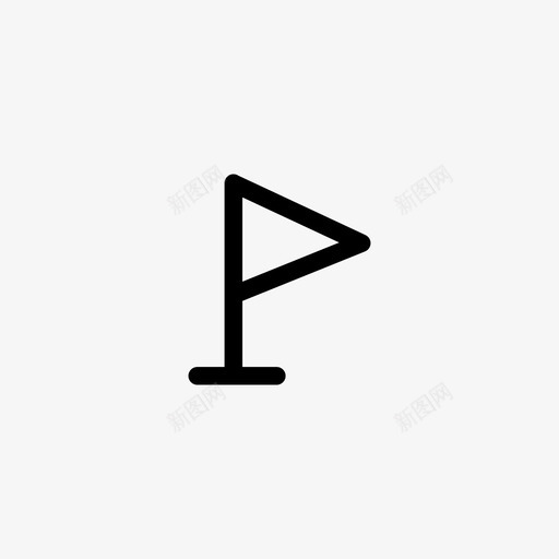 旗子球门高尔夫图标svg_新图网 https://ixintu.com ui系列 旗子 球门 高尔夫