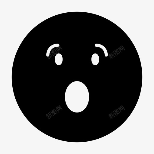 惊讶眼睛嘴巴图标svg_新图网 https://ixintu.com 嘴巴 张开 惊讶 眼睛 震惊