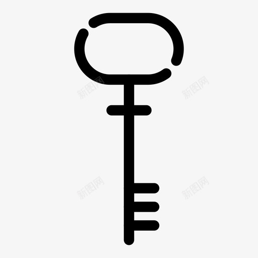 钥匙进入锁图标svg_新图网 https://ixintu.com 保险箱 基本pt1 安全 解锁 进入 钥匙 锁