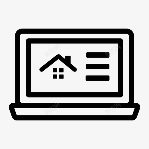 详细信息财产互联网笔记本电脑房地产图标svg_新图网 https://ixintu.com 房地产 笔记本电脑 详细信息财产互联网