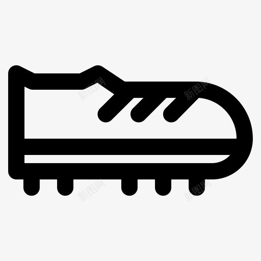足球鞋夹板运动鞋图标svg_新图网 https://ixintu.com 夹板 足球鞋 运动鞋