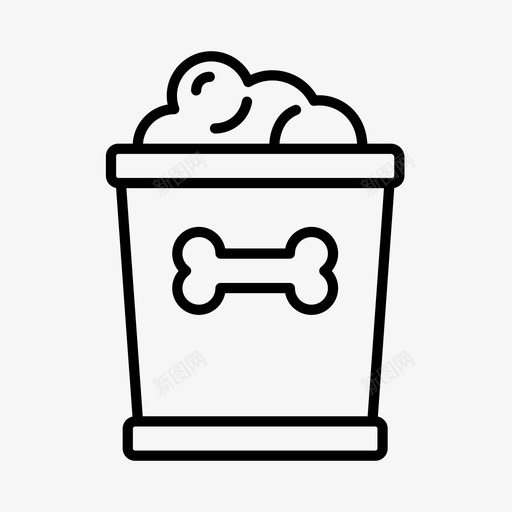 狗粮宠物宠物店图标svg_新图网 https://ixintu.com 兽医 宠物 宠物店 狗粮