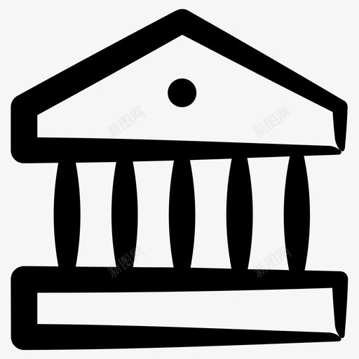 博物馆博物馆建筑inkyessentials第一卷图标svg_新图网 https://ixintu.com inkyessentials第一卷 博物馆 博物馆建筑