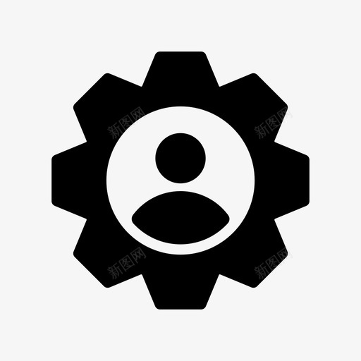 用户设置头像配置图标svg_新图网 https://ixintu.com 办公室 办公室字形图标 头像 用户设置 配置