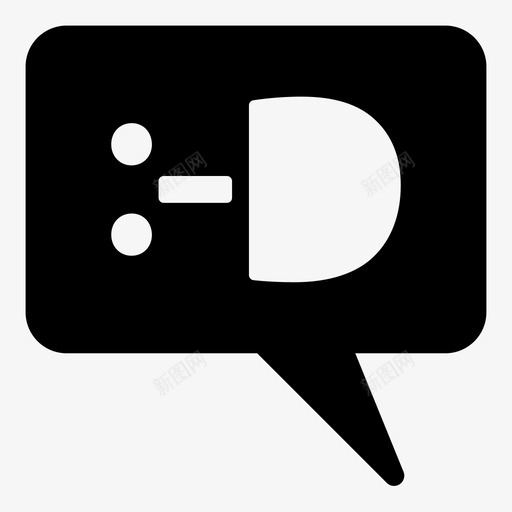 笑表情享受图标svg_新图网 https://ixintu.com 享受 快乐 比如 泡泡 笑 表情